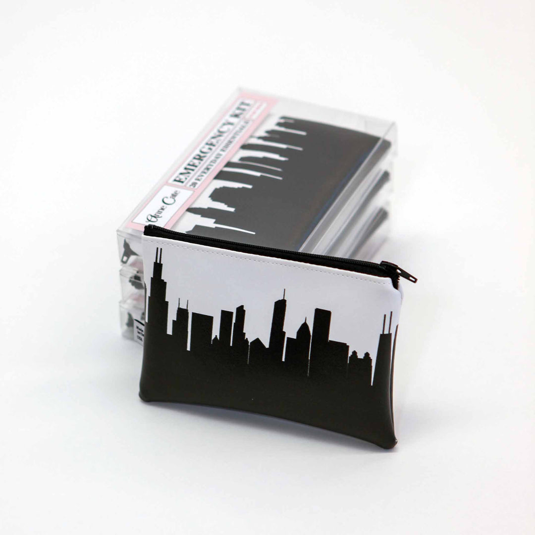 Ithaca NY (Cornell University) Skyline Mini Wallet Emergency Kit - For Her