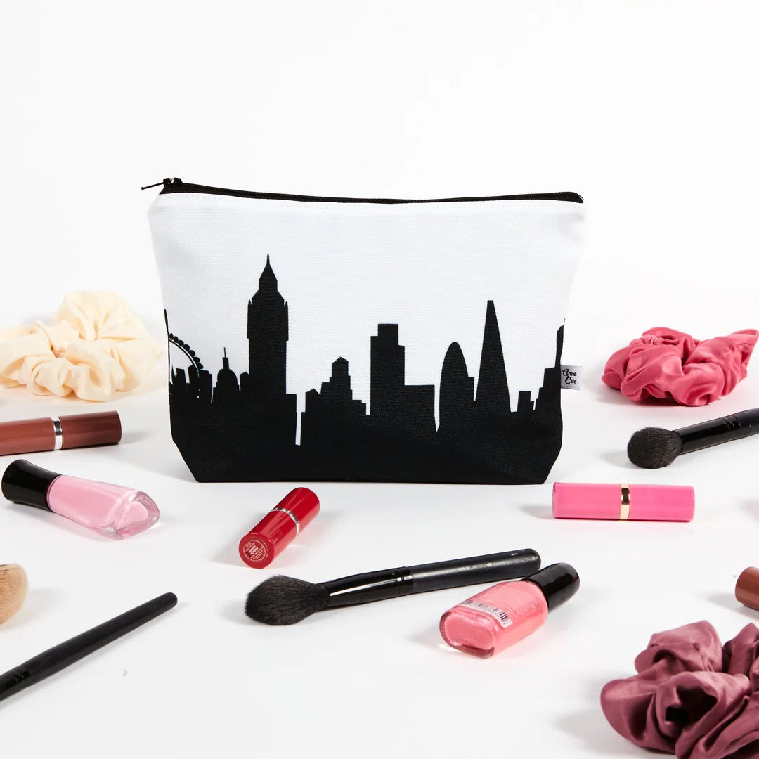 Delaware OH (Ohio Wesleyan University) Skyline Cosmetic Makeup Bag
