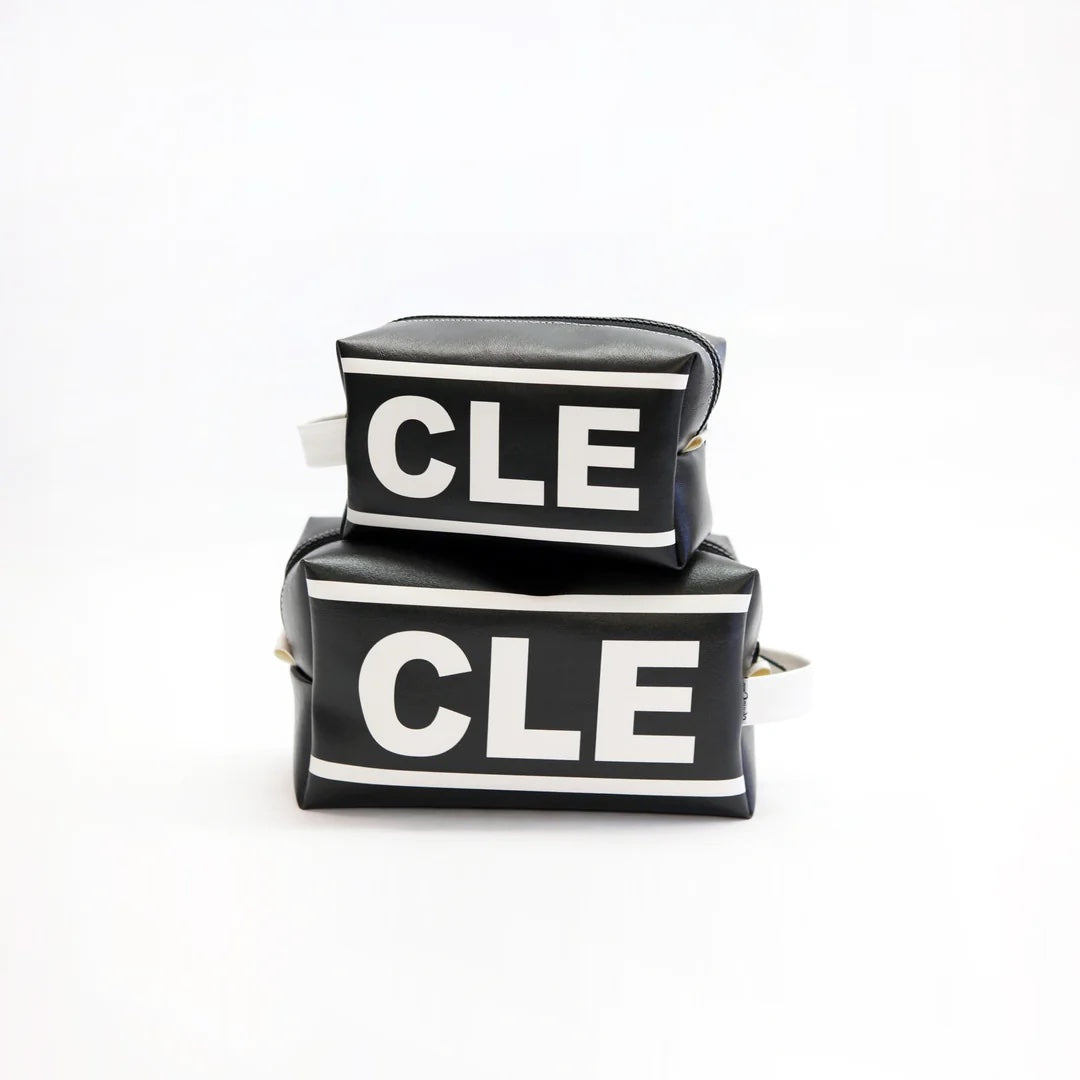 CLE (Cleveland) City Abbreviation Travel Dopp Kit Toiletry Bag