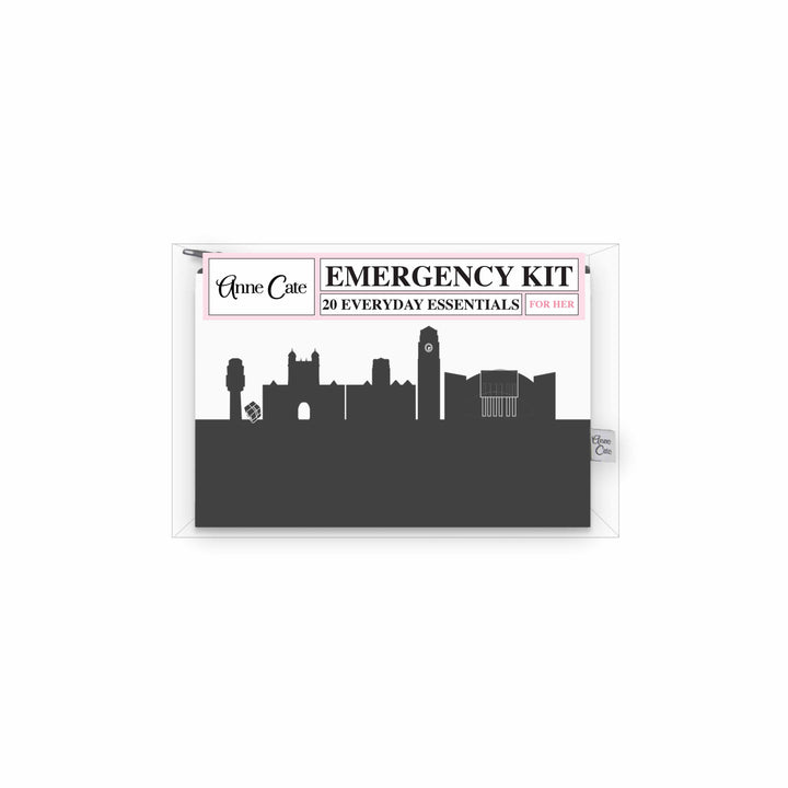 Ann Arbor MI (University of Michigan) Skyline Mini Wallet Emergency Kit - For Her