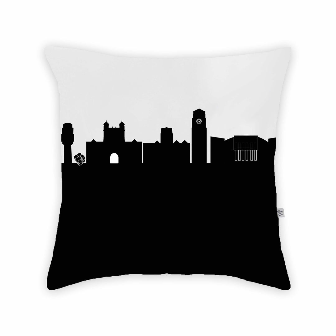 Ann Arbor MI (University of Michigan) Skyline Large Throw Pillow