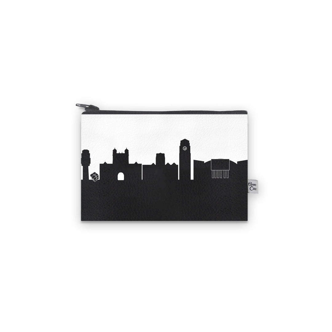 Ann Arbor MI (University of Michigan) Skyline Vegan Leather Mini Wallet