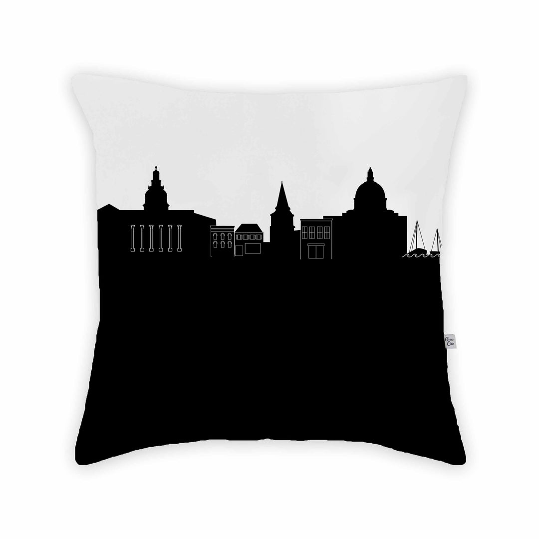 Annapolis MD (United States Naval Academy) Skyline Large Throw Pillow