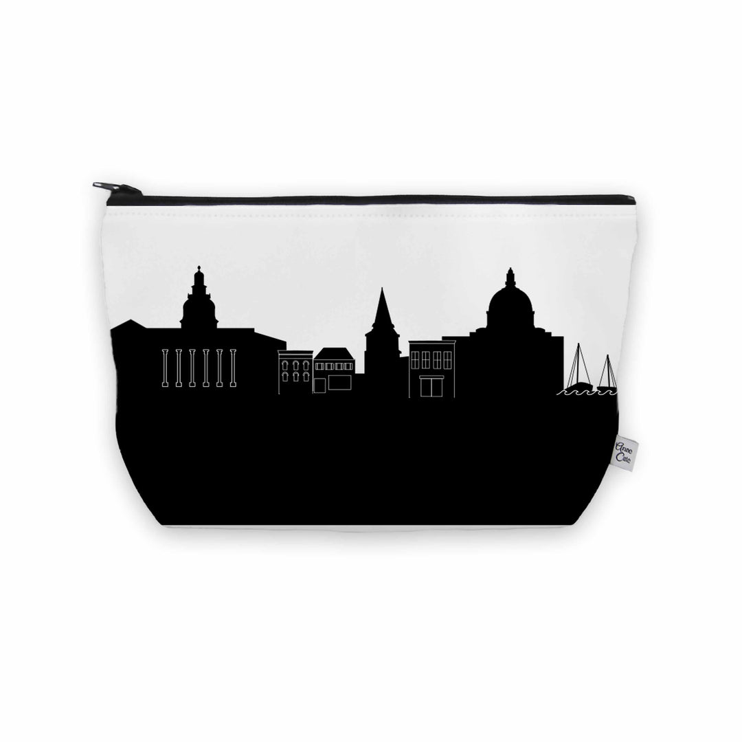 Annapolis MD (United States Naval Academy) Skyline Cosmetic Makeup Bag