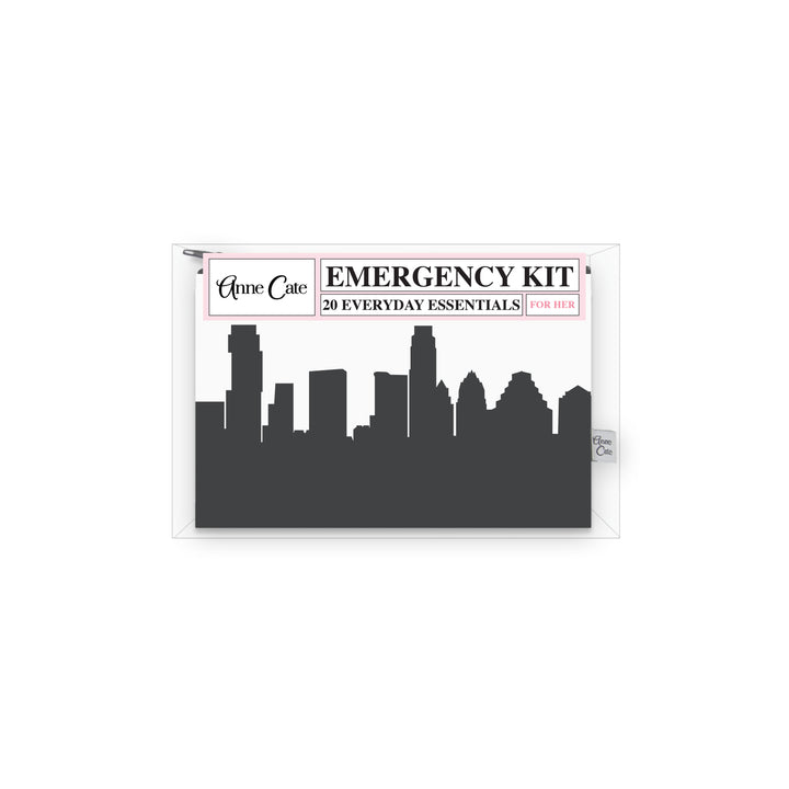 Austin TX Skyline Mini Wallet Emergency Kit - For Her