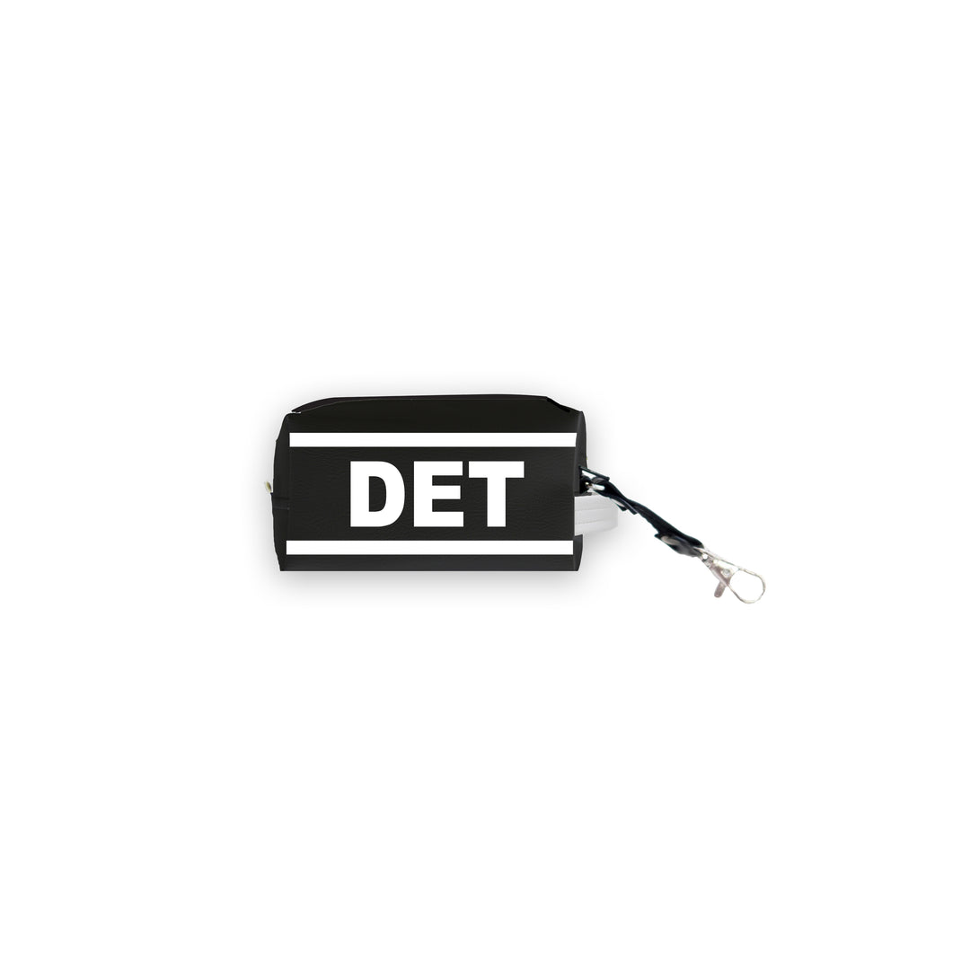 DET (Detroit) City Abbreviation Multi-Use Mini Bag Keychain