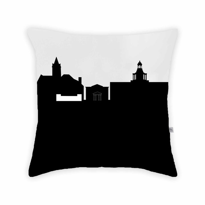Delaware OH (Ohio Wesleyan University) Skyline Large Throw Pillow
