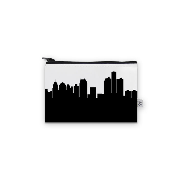 Detroit MI Skyline Canvas Mini Purse