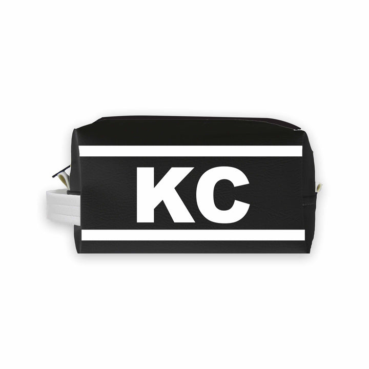 KC (Kansas City) City Abbreviation Travel Dopp Kit Toiletry Bag