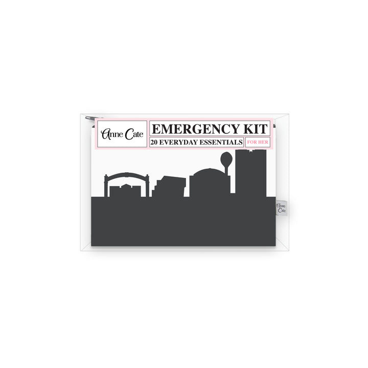 Kent OH (Kent State University) Skyline Mini Wallet Emergency Kit - For Her