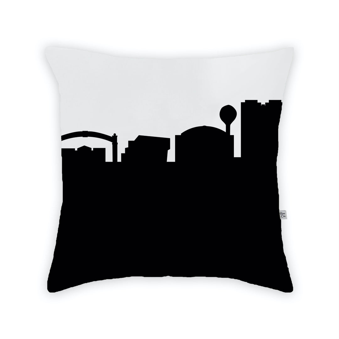 Kent OH (Kent State University) Skyline Large Throw Pillow
