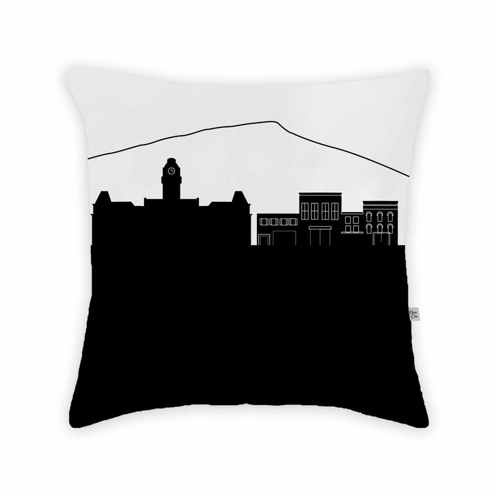 Morgantown WV (West Virginia University) Skyline Large Throw Pillow