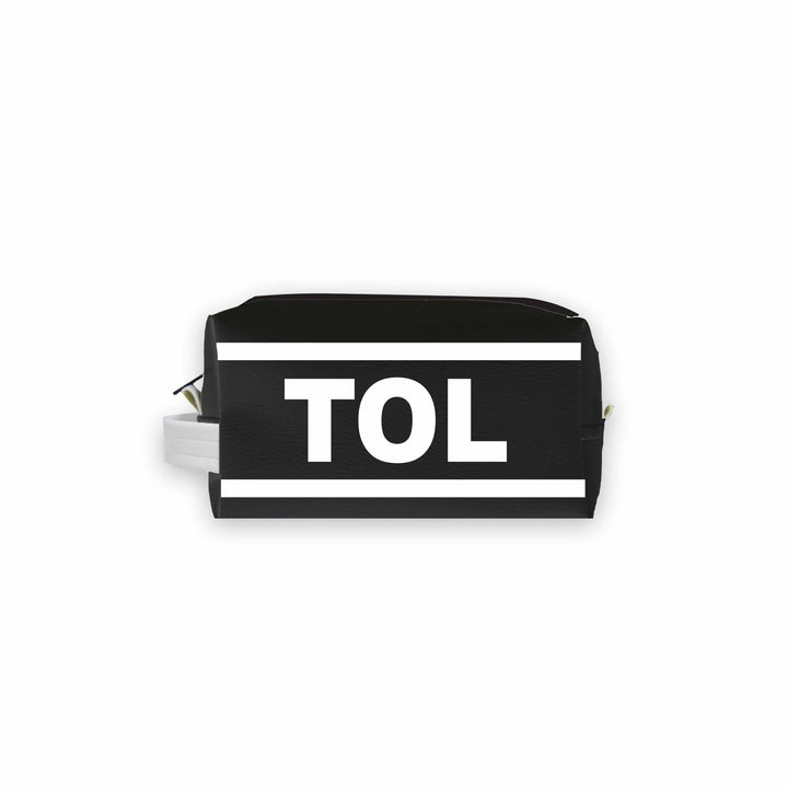 TOL (Toledo) City Abbreviation Travel Dopp Kit Toiletry Bag