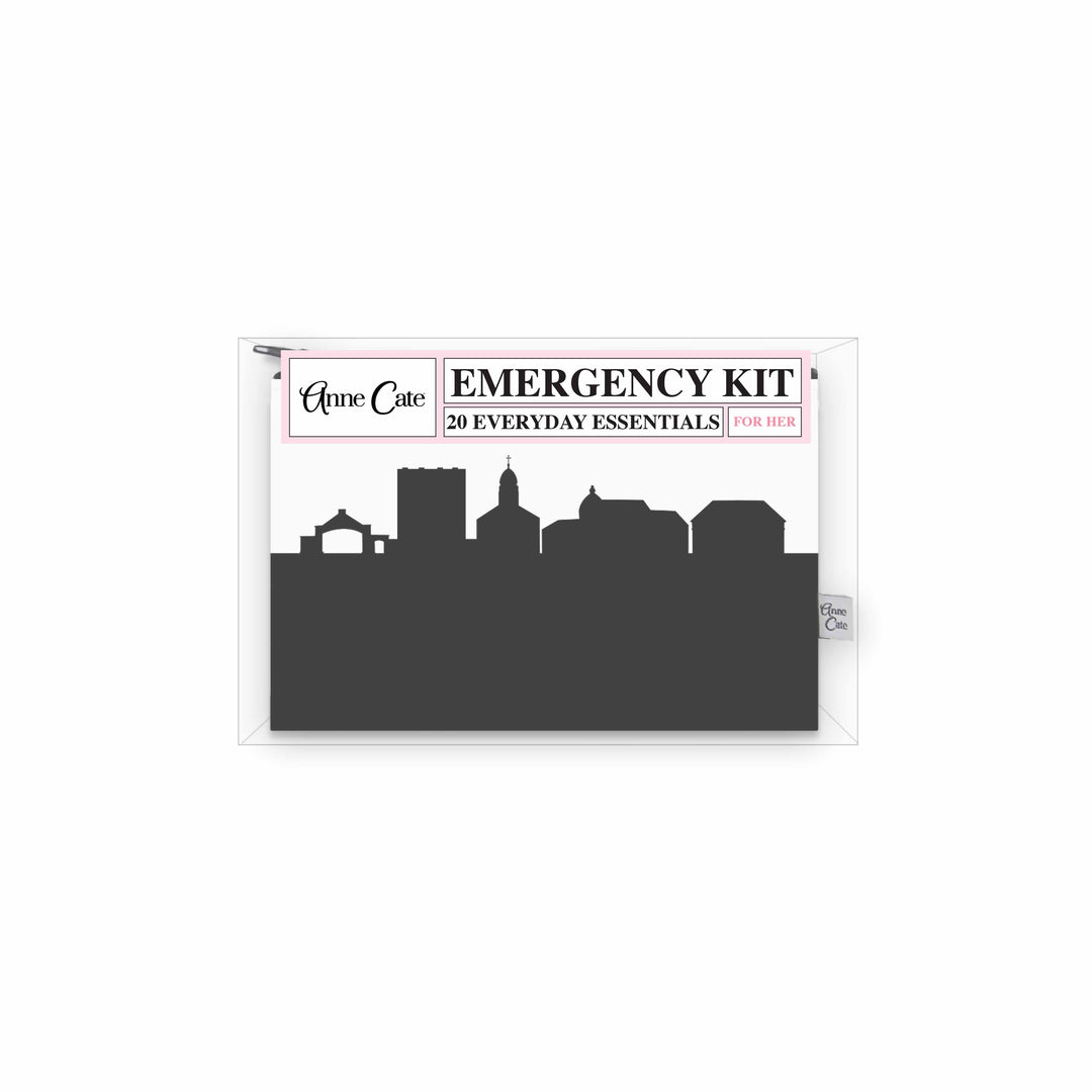 Dayton OH (University of Dayton) Skyline Mini Wallet Emergency Kit - For Her