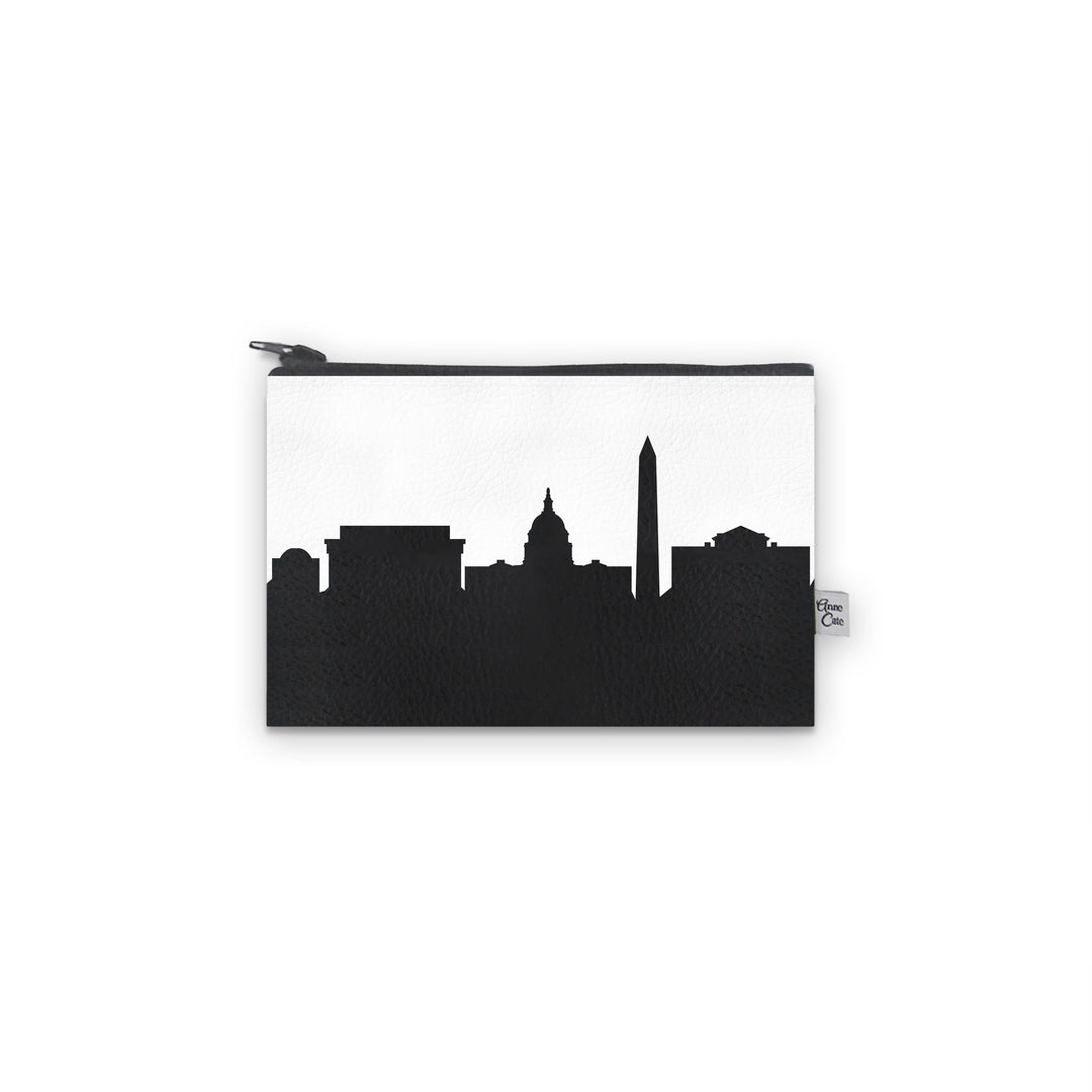 Washington D.C. Skyline Vegan Leather Mini Wallet