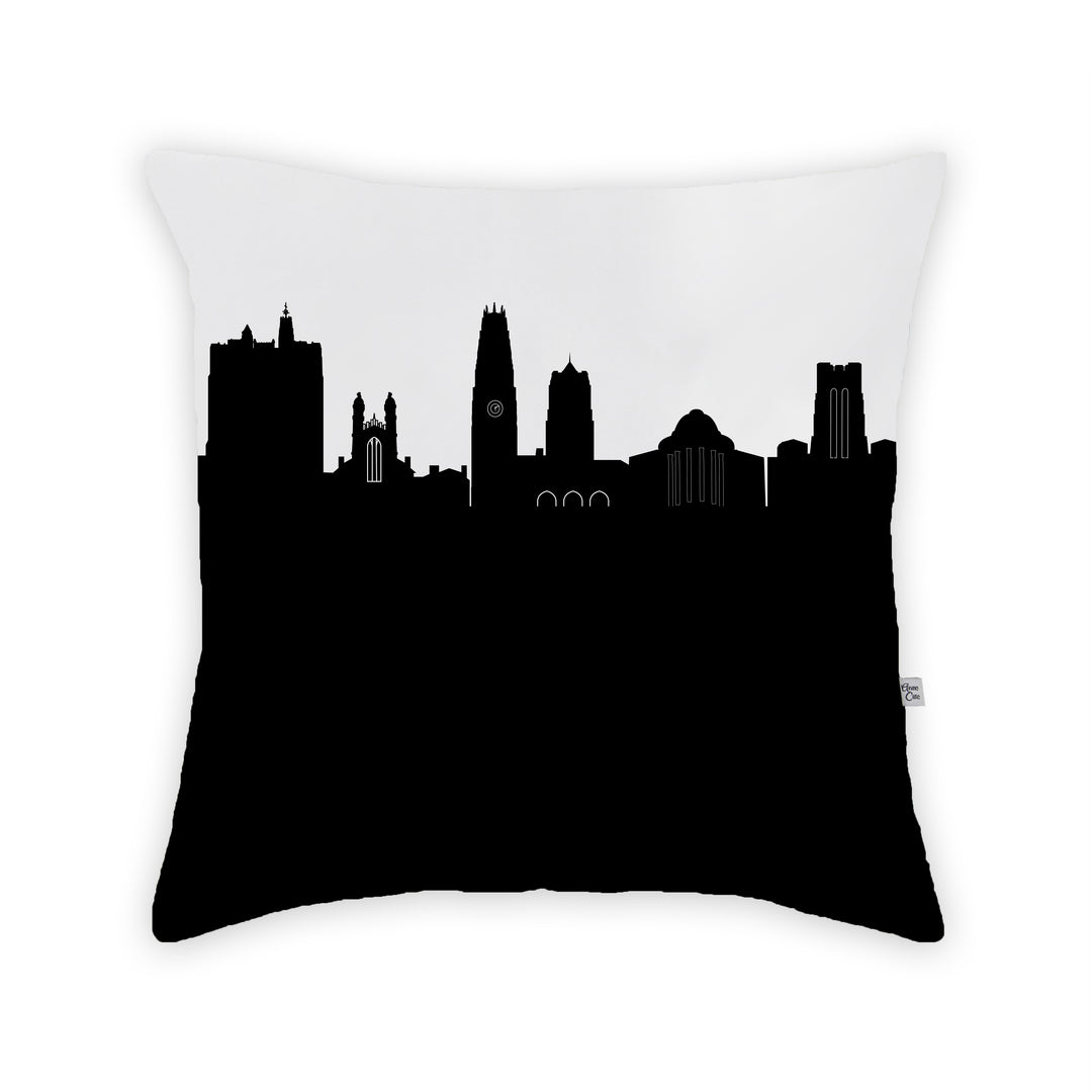 New Haven CT (Yale University) Skyline Large Throw Pillow