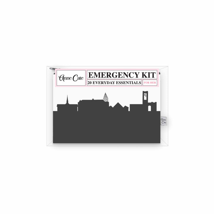 North Canton OH (Walsh University) Skyline Mini Wallet Emergency Kit - For Her