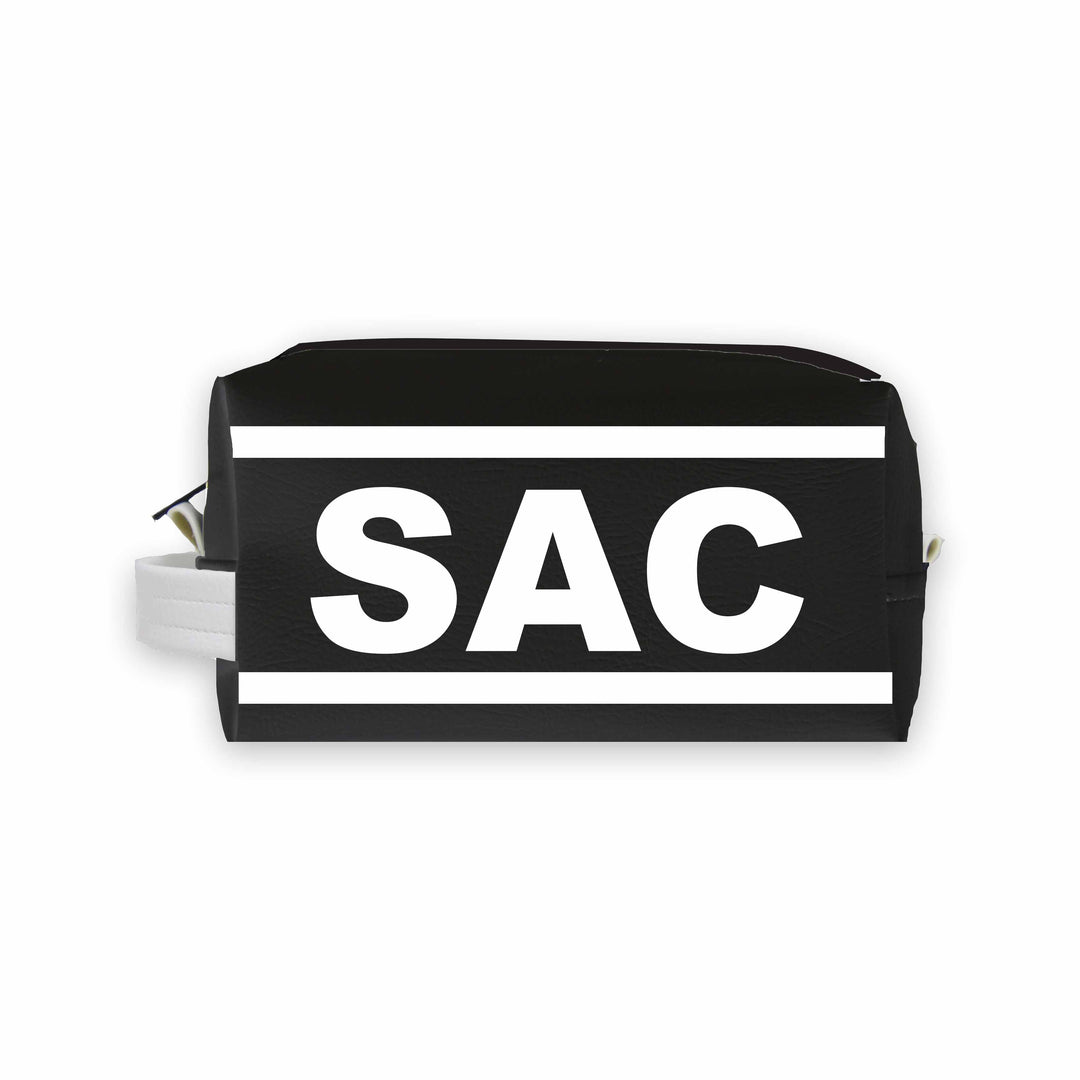SAC (Sacramento) City Abbreviation Travel Dopp Kit Toiletry Bag