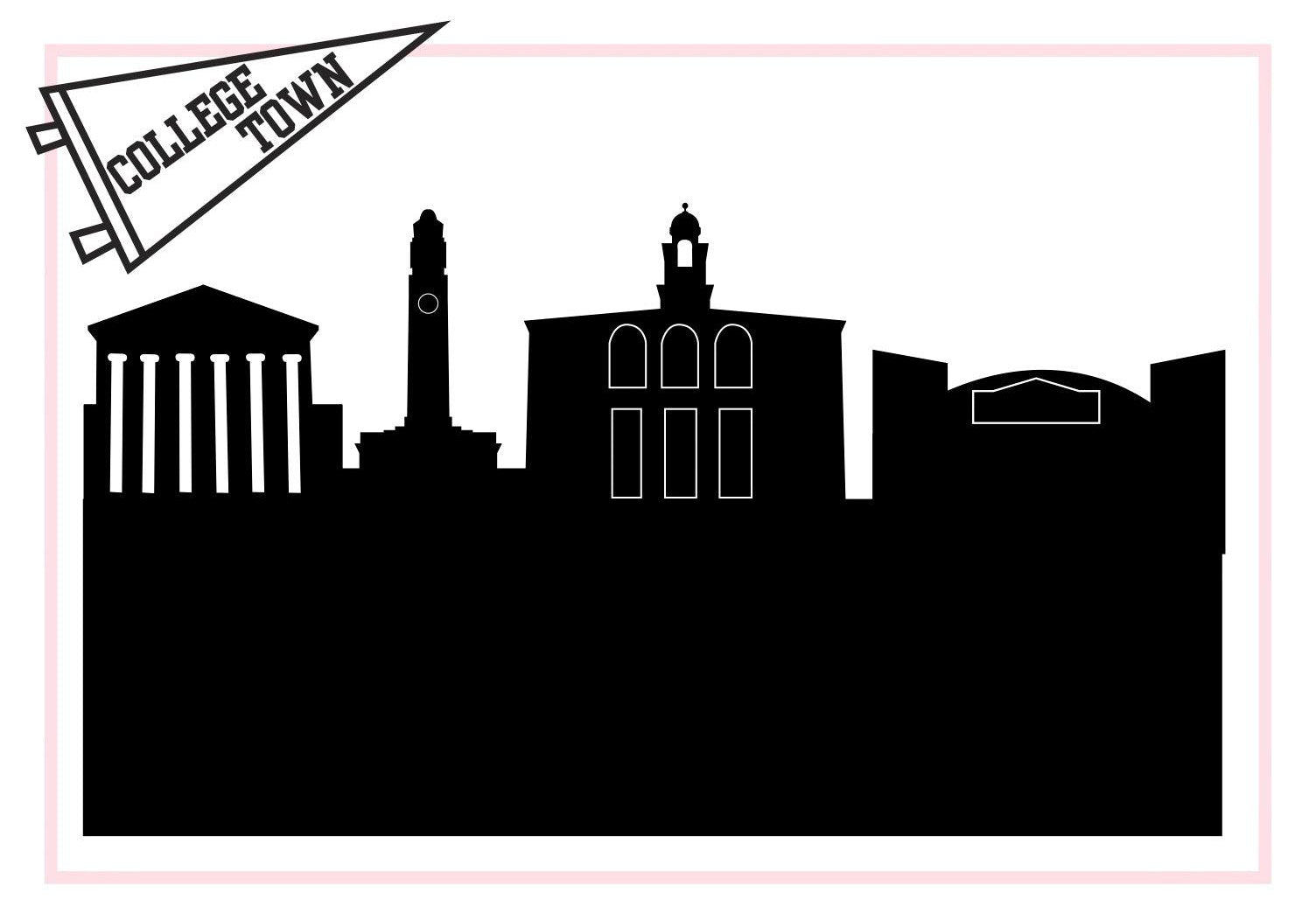 Baton Rouge Louisiana (Louisiana State University)-Anne Cate-Skyline Silhouette Purses, Pillows, and Gifts