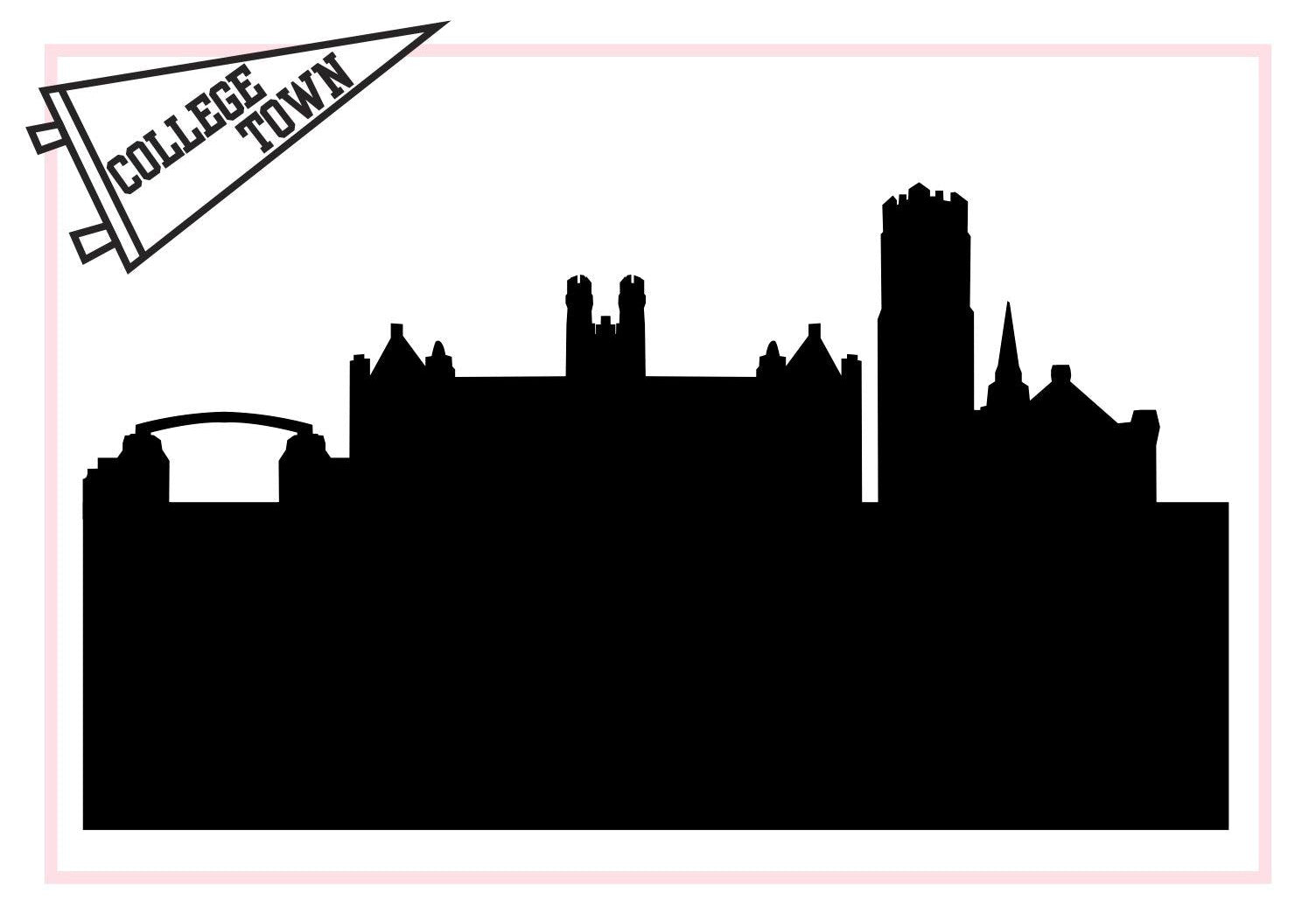 Gainesville Florida (University of Florida)-Anne Cate-Skyline Silhouette Purses, Pillows, and Gifts