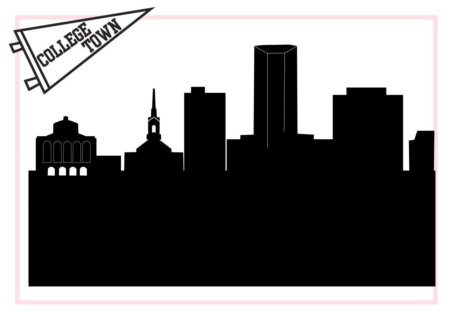 Lexington Kentucky (University of Kentucky)-Anne Cate-Skyline Silhouette Purses, Pillows, and Gifts