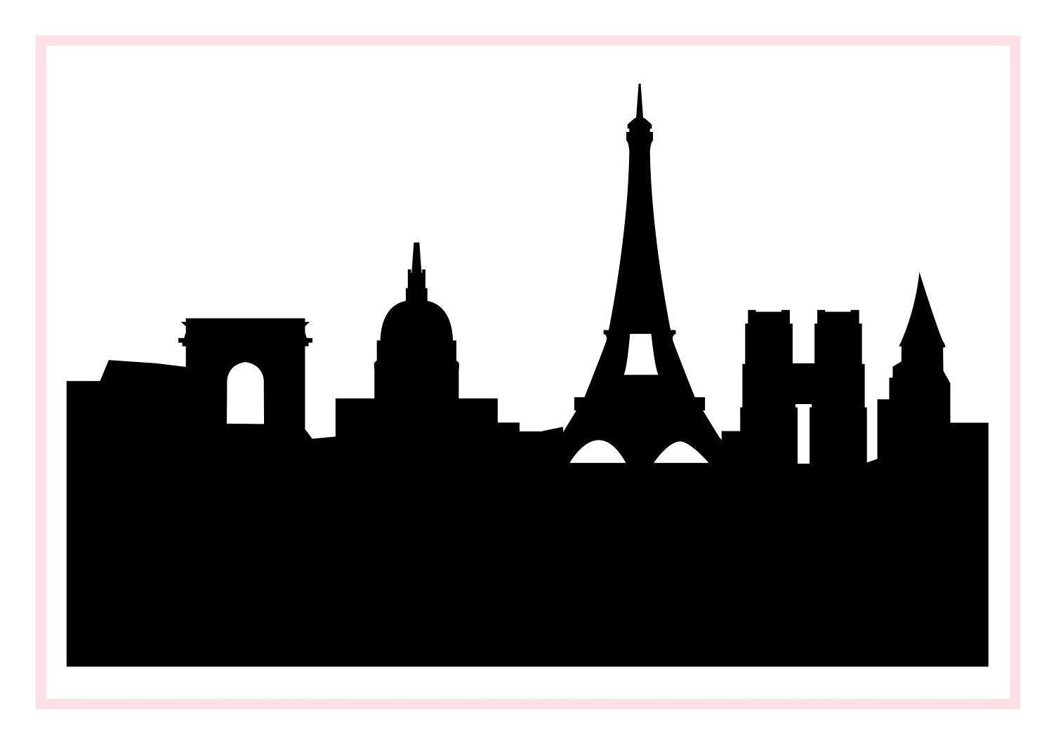 Paris France-Anne Cate-Skyline Silhouette Purses, Pillows, and Gifts