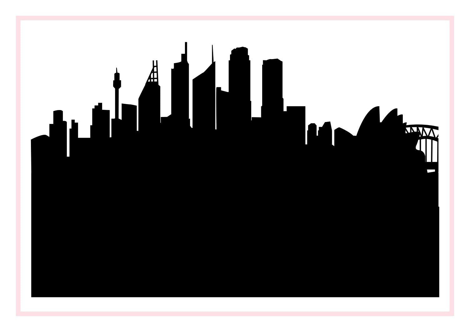 Sydney Australia-Anne Cate-Skyline Silhouette Purses, Pillows, and Gifts