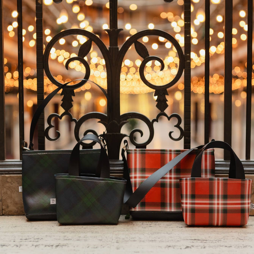 Black Watch Plaid Shoulder Bag