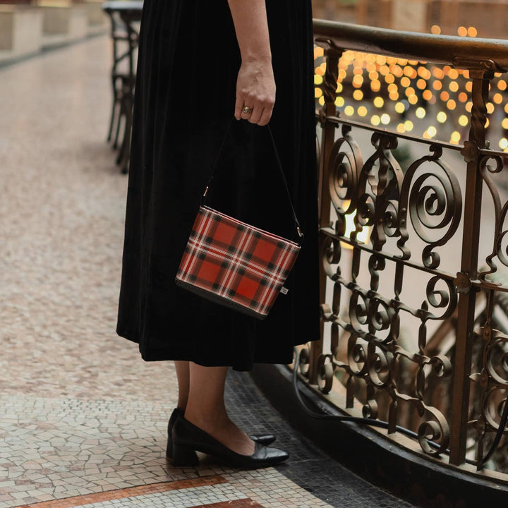 Red Plaid Shoulder Bag