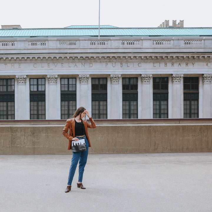 Middle Bass Island OH Skyline Crossbody Bag