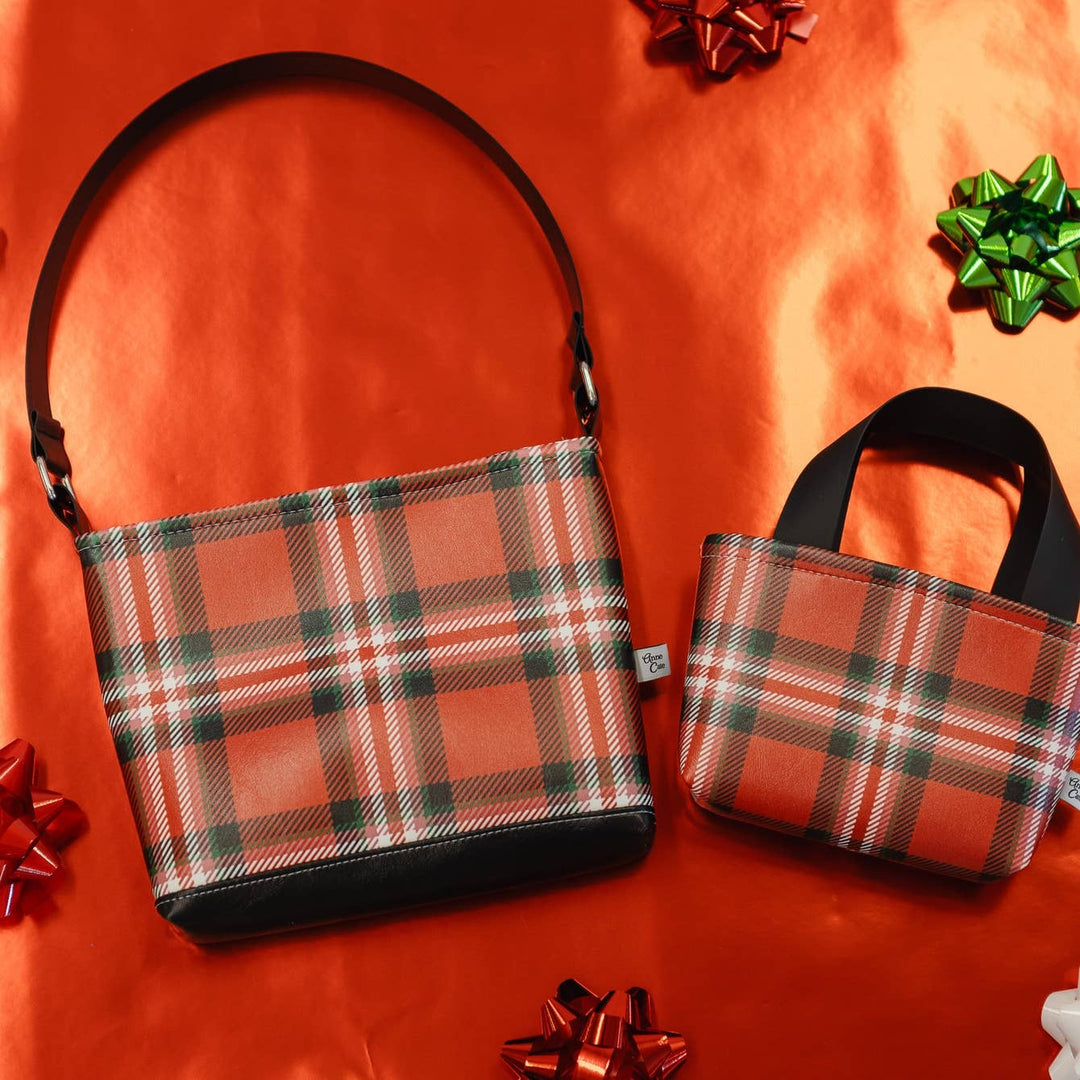 Red Plaid Shoulder Bag