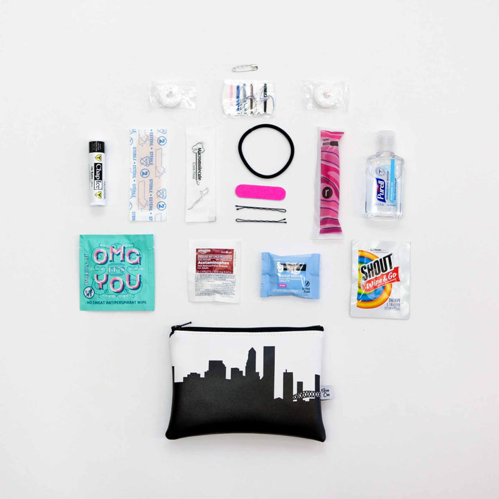 Columbia SC Skyline Mini Wallet Emergency Kit - For Her