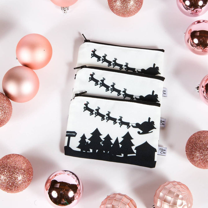 North Pole Skyline Canvas Mini Purse