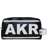 AKR (Akron) City Abbreviation Travel Dopp Kit Toiletry Bag
