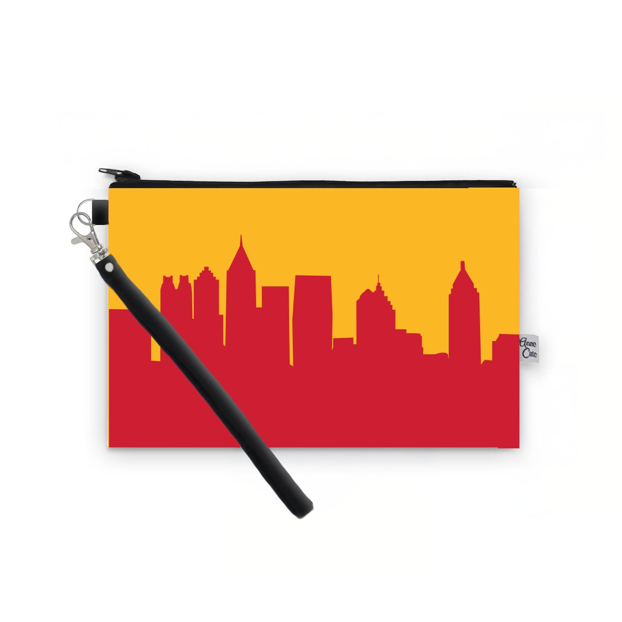 Atlanta Hawks Basketball Arena Skyline Game Day Wristlet