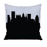 Baltimore MD Skyline Large Throw Pillow