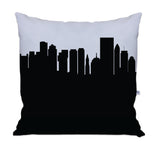 Boston MA Skyline Large Throw Pillow