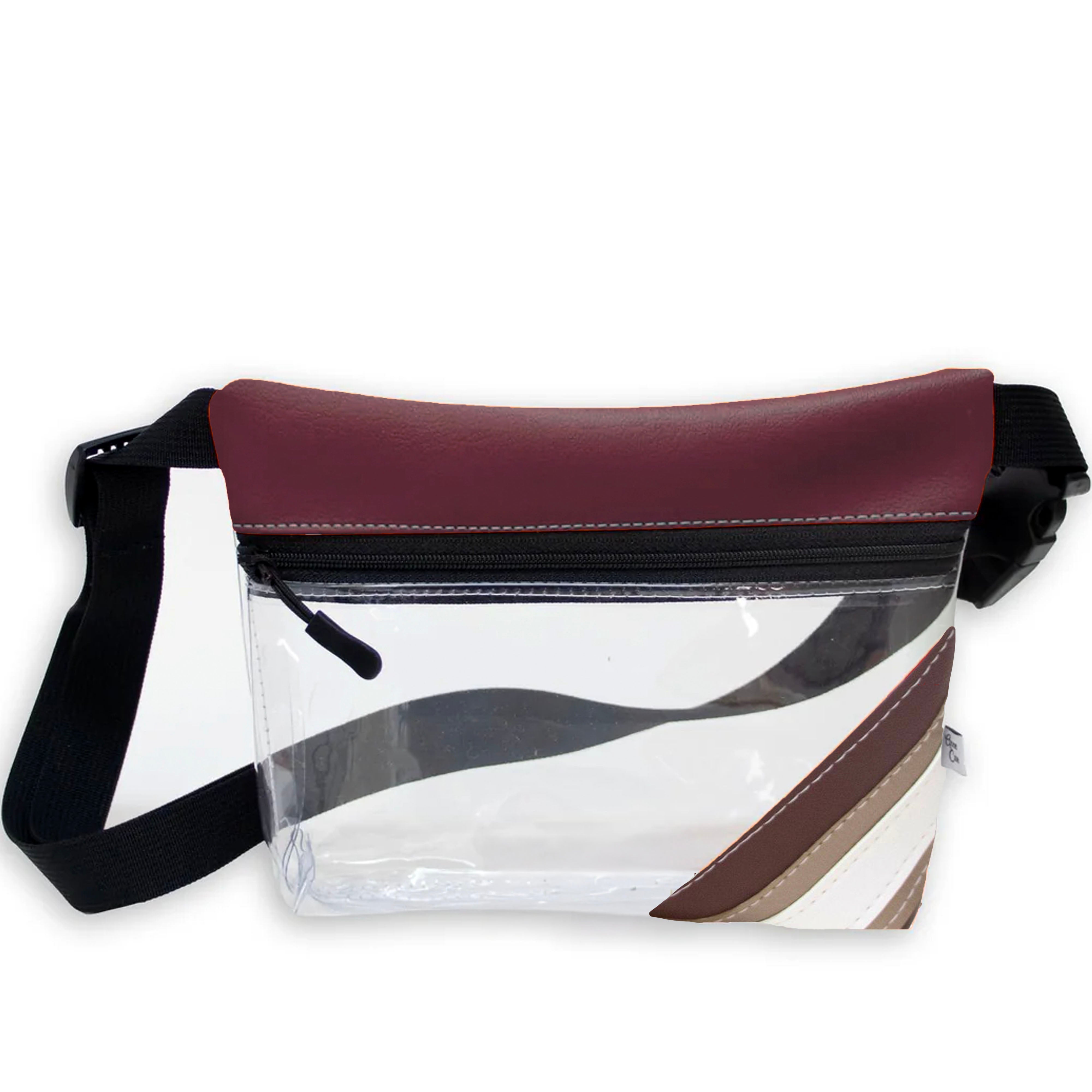 Basketball Arena Clear Stripe Game Day Fanny Pack-Anne Cate