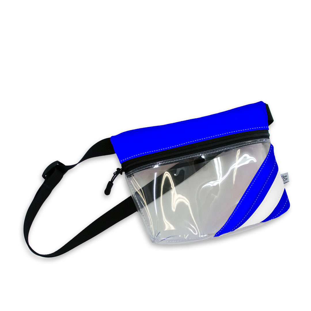 Collegiate Clear Stripe Game Day Belt Bag Fanny Pack