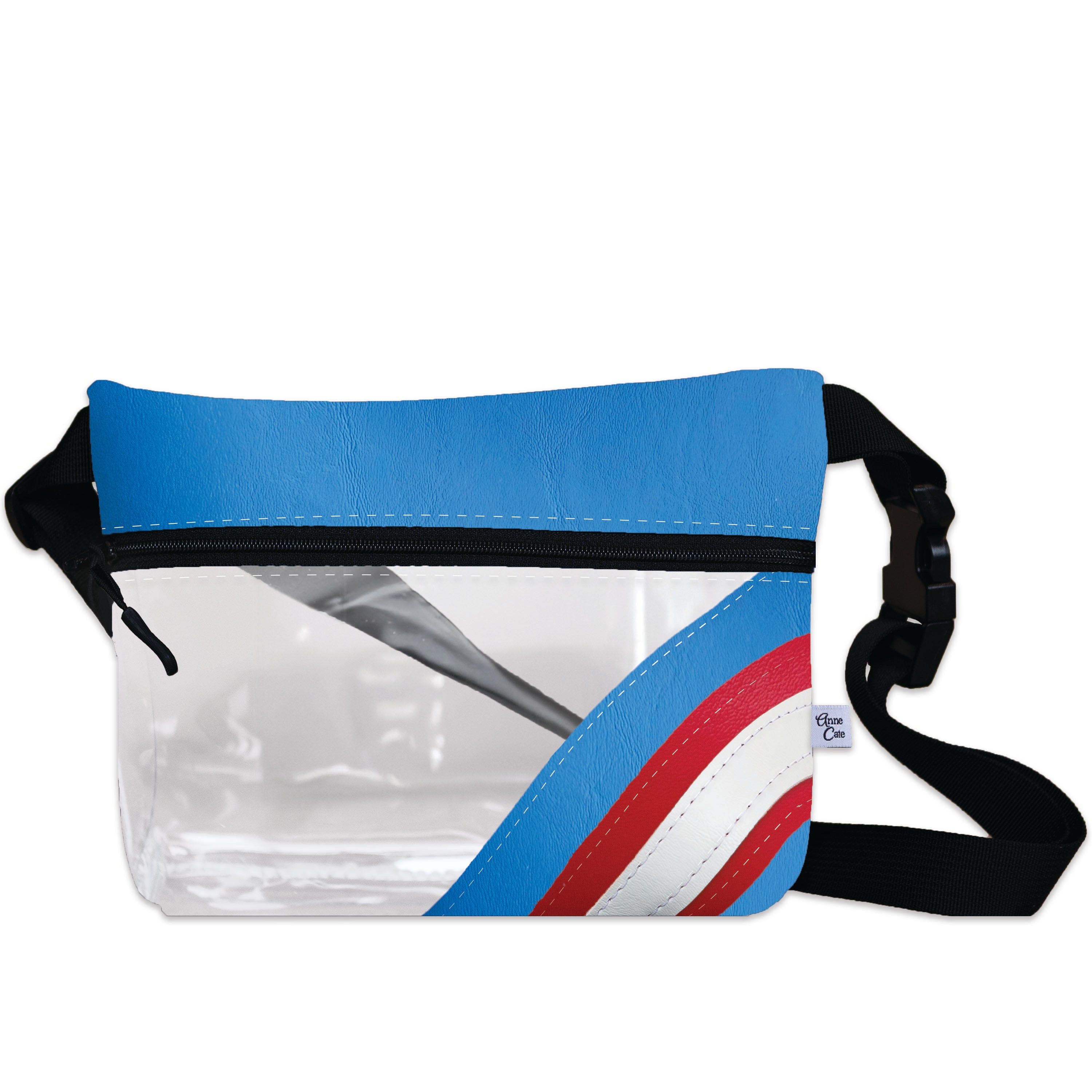Detroit Pistons Basketball Arena Clear Stripe Game Day Fanny Pack