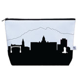 Cheyenne WY Skyline Cosmetic Makeup Bag