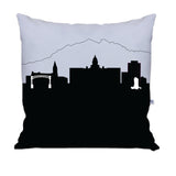 Cheyenne WY Skyline Large Throw Pillow