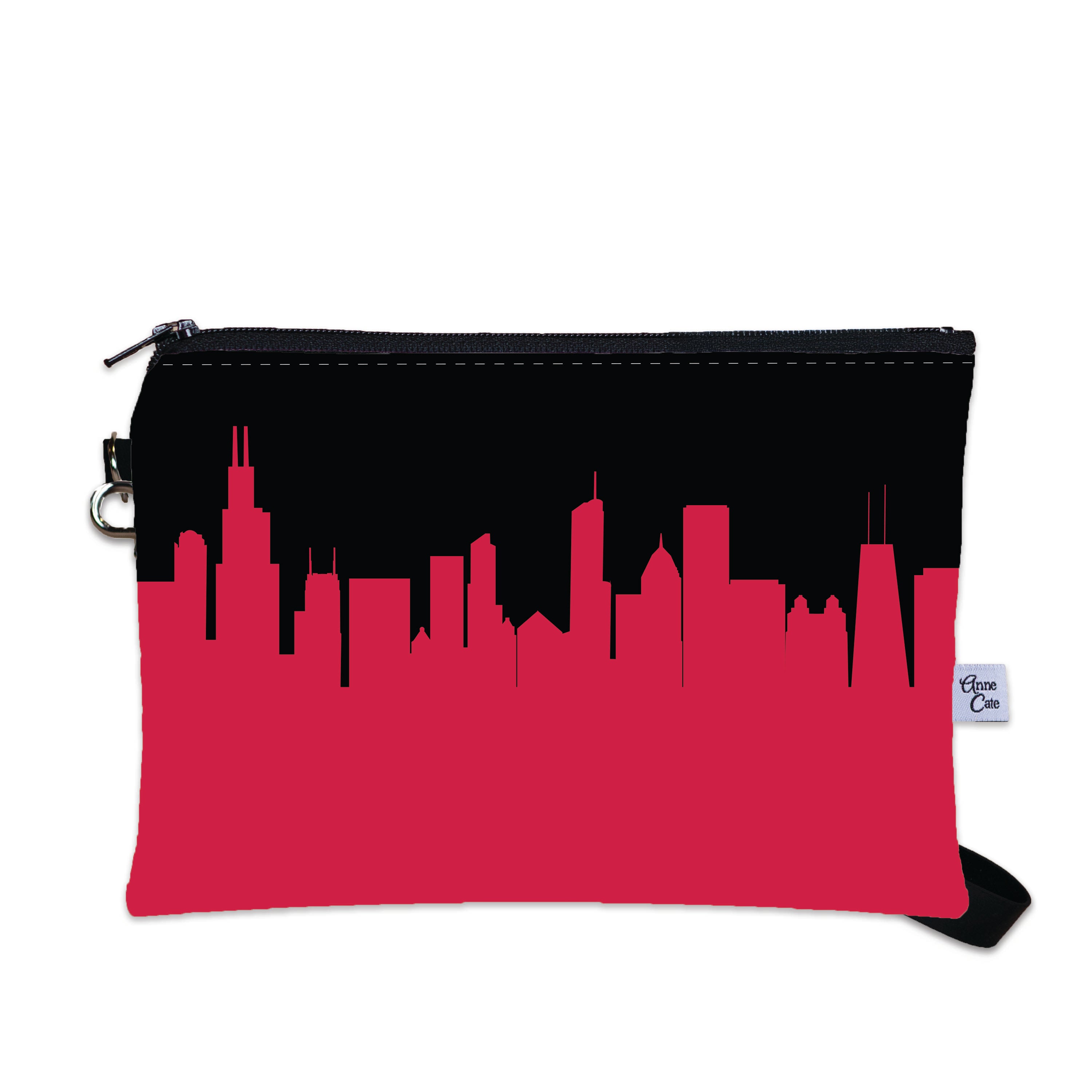 Chicago Bulls Basketball Arena Skyline Game Day Wristlet
