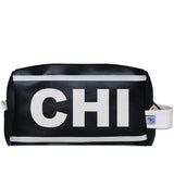CHI (Chicago) City Abbreviation Travel Dopp Kit Toiletry Bag