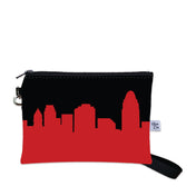 University of Cincinnati Football Stadium Skyline Game Day Wristlet