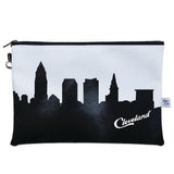 Cleveland Script Skyline Wristlet Clutch Purse