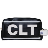CLT (Charlotte) City Abbreviation Travel Dopp Kit Toiletry Bag