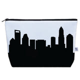 Charlotte NC Skyline Cosmetic Makeup Bag