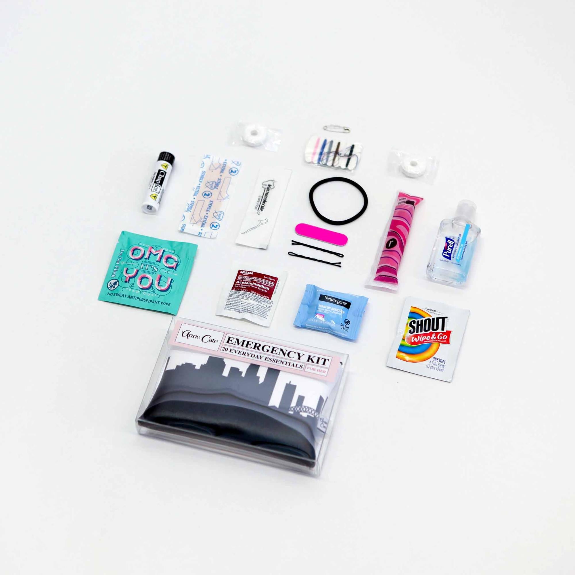 City Skyline Silhouette Personal Care Kit - Anne Cate - Grad Gifts, Travel Gifts, Unique Gifts