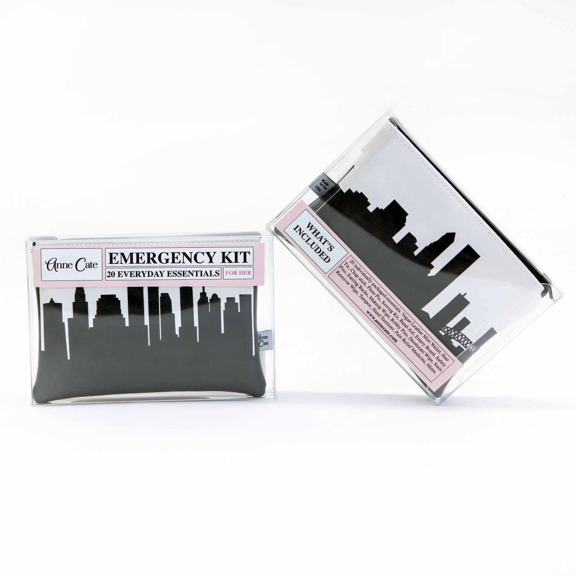 City Skyline Silhouette Personal Care Kit - Anne Cate - Grad Gifts, Travel Gifts, Unique Gifts